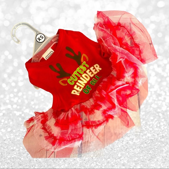 Other - XS Dog Christmas Cutest Reindeer Of All Tutu Dress
